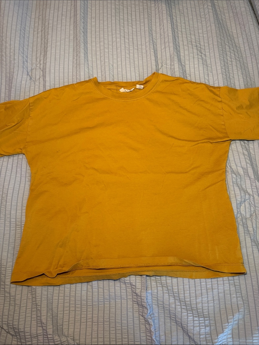 Christian Siriano  Crewneck Tee crop - Mustard